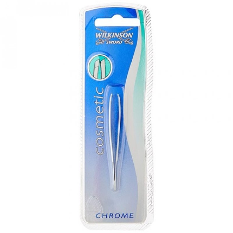 Wilkinson Sword Chrome Manicure Tweezers with Slanted Tip