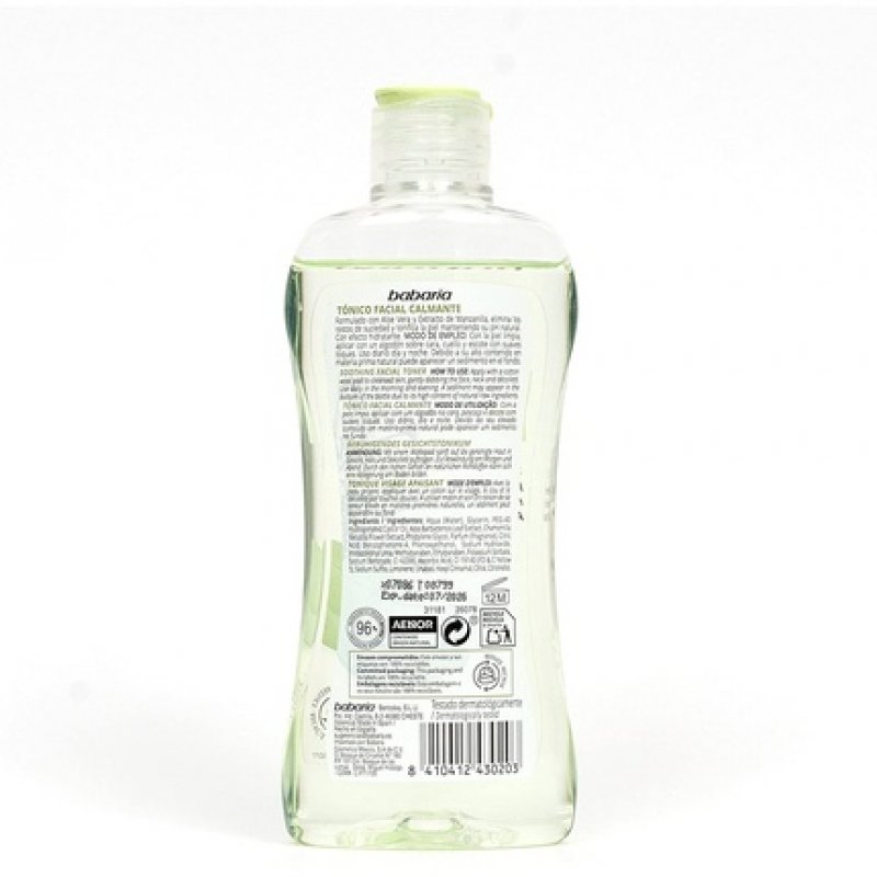 Babaria Soothing Aloe Vera Facial Tonic 200ml