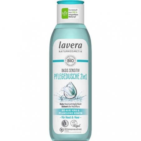 lavera Basis Sensitive 2in1 Shower Gel with Organic Aloe Vera and Plant Keratin 250ml