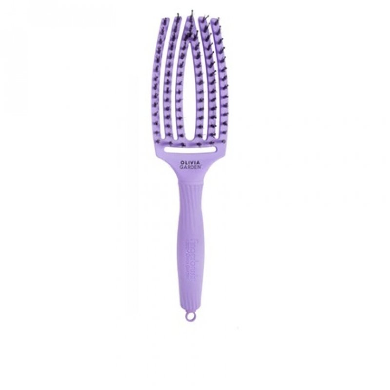 Olivia Garden Finger Brush Moon Medium - Lavender