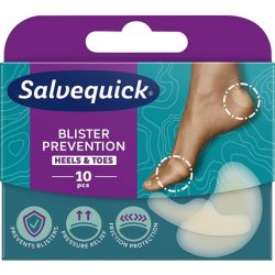 Salvequick Blister Prevention Mix Heels & Toes Wound Pads - Pack of 10