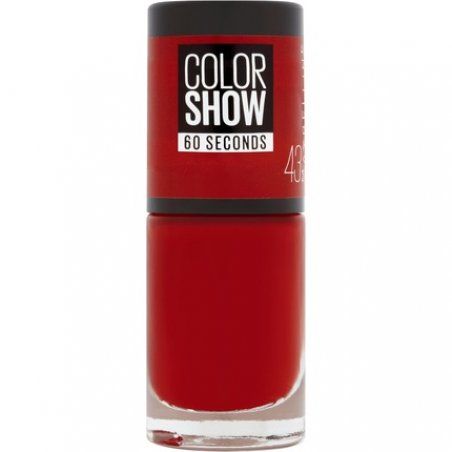 Gemey Maybelline Colorshow Nail Polish 43 Red Apple 7ml
