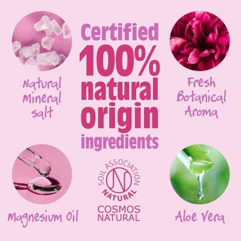 Salt of the Earth Refillable Natural Deodorant Spray 100% Natural Origin Ingredients Peony Blossom 100ml