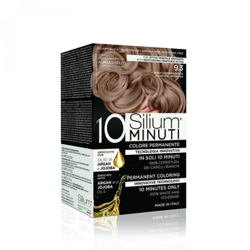 SILIUM Hair Color 10 Minutes 9.3 Very Clear Golden Blonde Biondo Chiarissimo Dorato 9.3