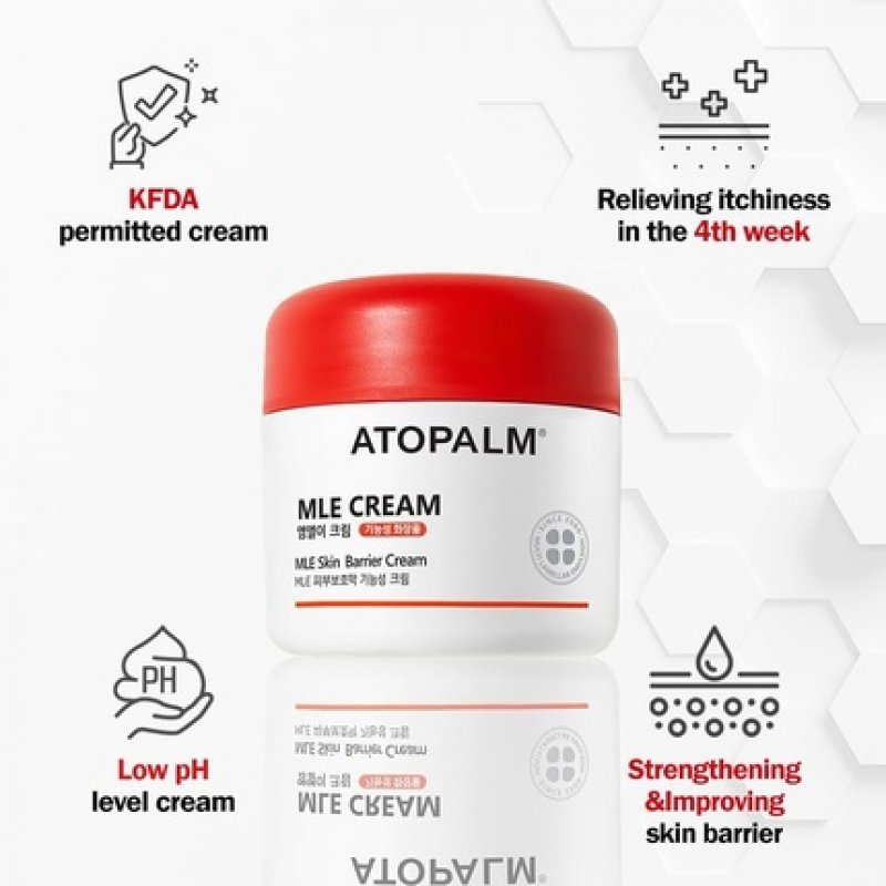 ATOPALM MLE Cream 65ml for Sensitive Skin 48 Hrs Long Hydration Strengthening Skin Barrier Redness Eczema Ceramide