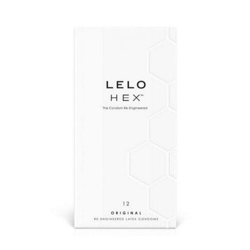 LELO HEX Original Ultra Thin Condoms with Increased Strength 12 Condoms - Pack of 12