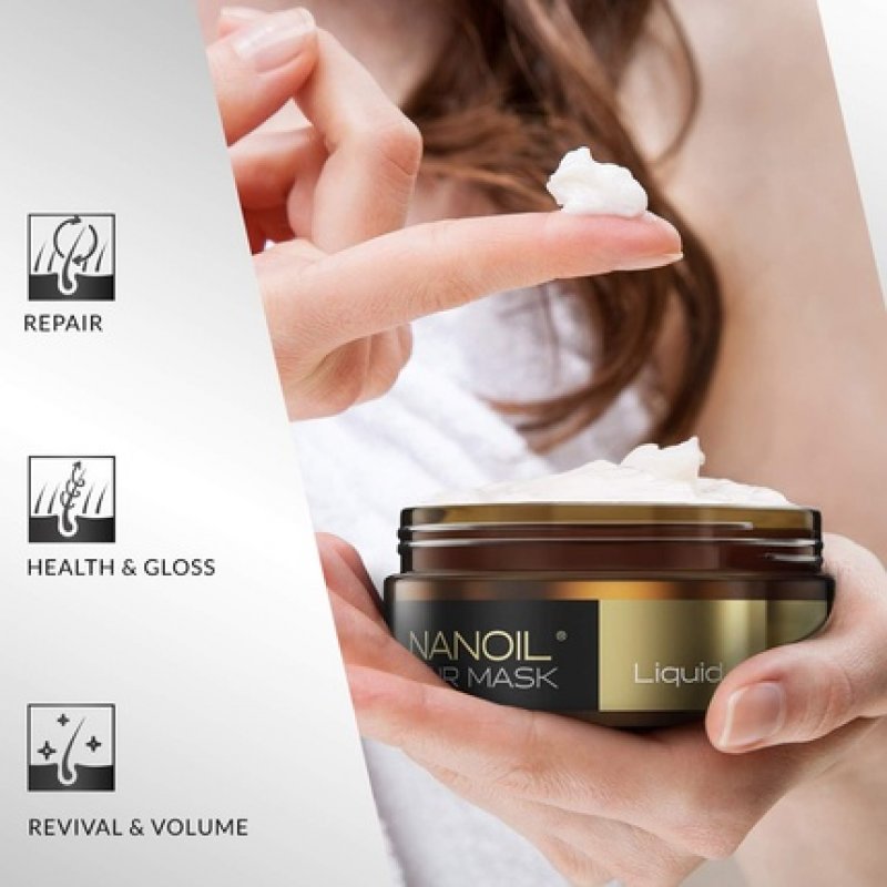 Nanoil Hair Mask with Liquid Silk 300ml - Regeneration Smoothness Health and Shine