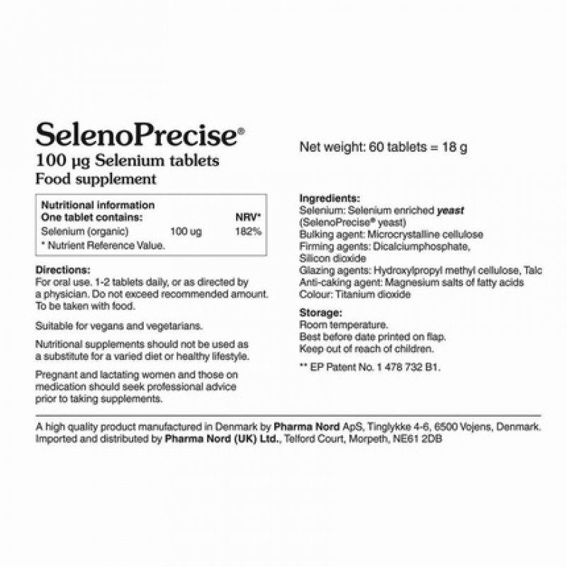 Pharma Nord SelenoPrecise 100mcg 60 Tablets