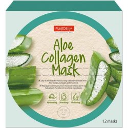 Purederm Aloe Collagen Mask with Aloe Vera, Collagen, and Vitamin E 18g