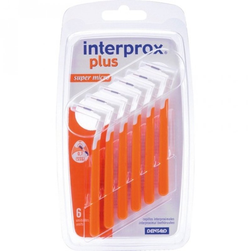 Interprox Plus Super Micro Orange Interdental Brushes 6 Pack