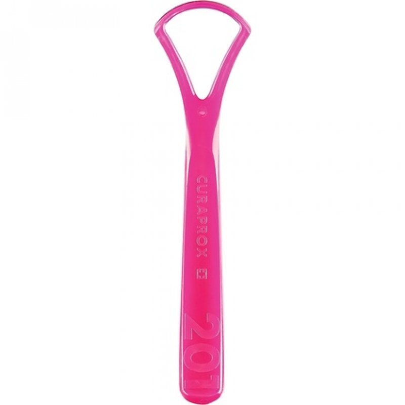 Curaprox CTC 201 Tongue Scraper with 1 Edge for Fresh Breath and Removing Plaque