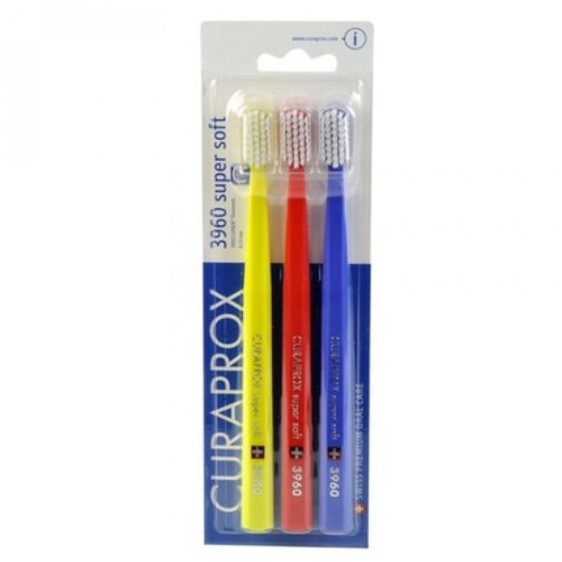 Curaprox CS 3960 Super Soft Original Swiss Toothbrushes - Pack of 3
