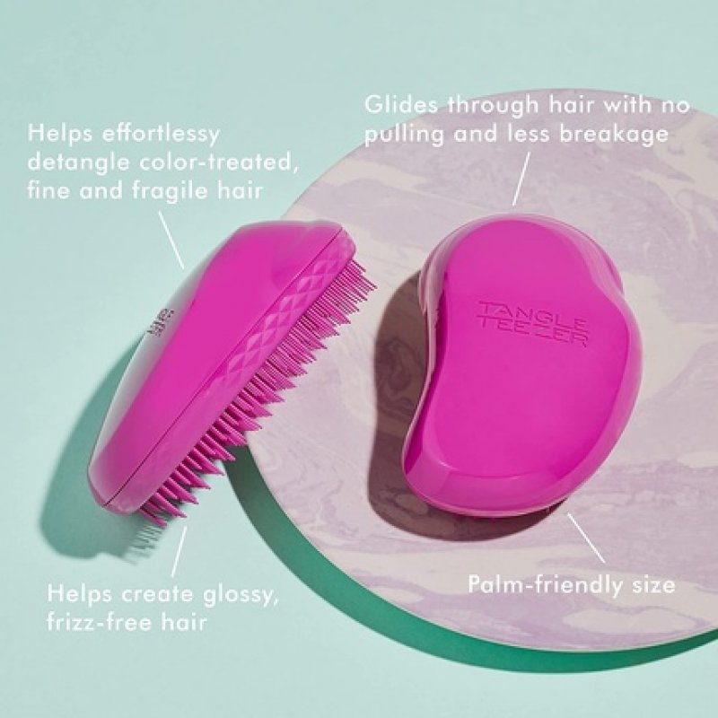 Tangle Teezer The Fine and Fragile Detangling Hairbrush for Wet and Dry Hair Berry Bright