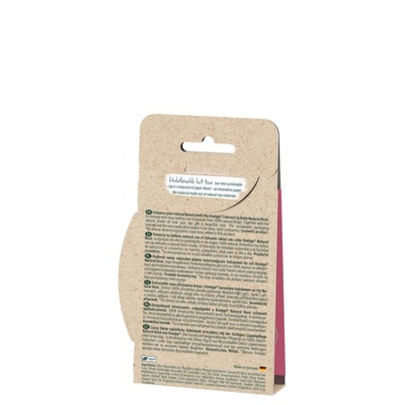 Kneipp Lip Balm with Natural Rose Color Length Effect Vegan and 100% Natural