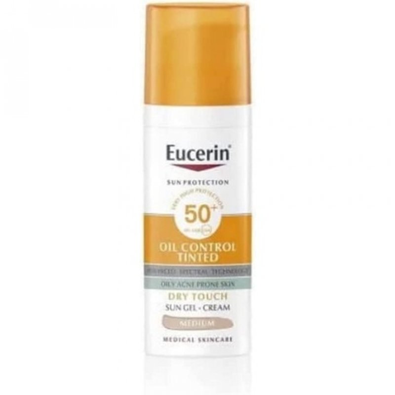Eucerin Oil Control Tinted Gel Cream SPF50 50ml Beige