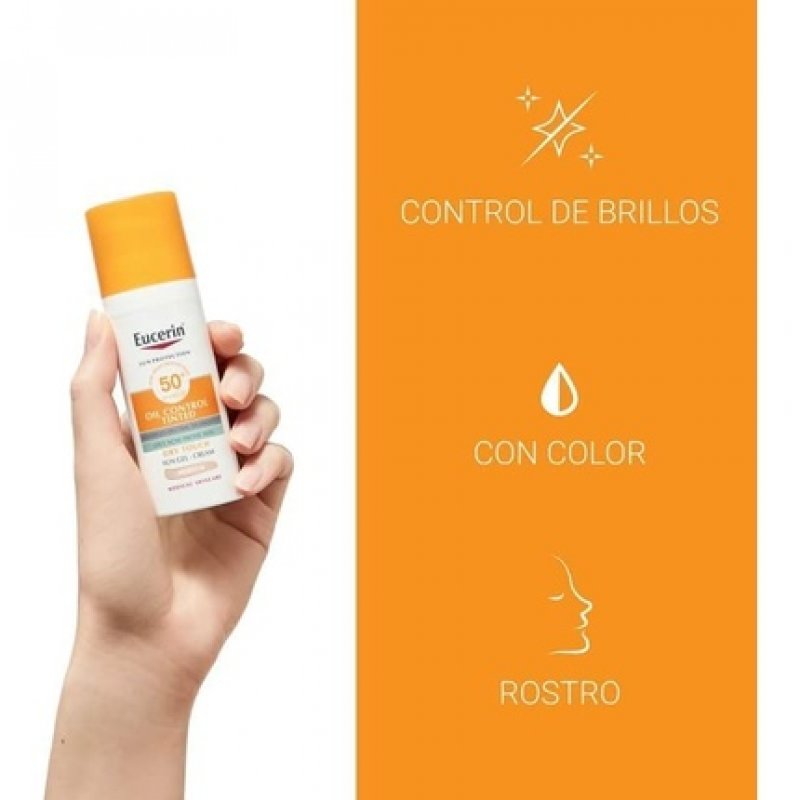 Eucerin Oil Control Tinted Gel Cream SPF50 50ml Beige
