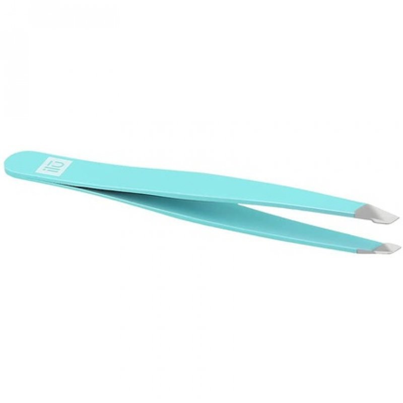 T4B ILU Precision Tip Eyebrow Tweezers for Facial Hair Removal Blue