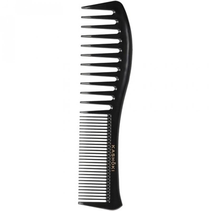 T4B KASHOKI Tomoko Comb with Coarse and Double Row Teeth for Natural Curls and Perm 19cm
