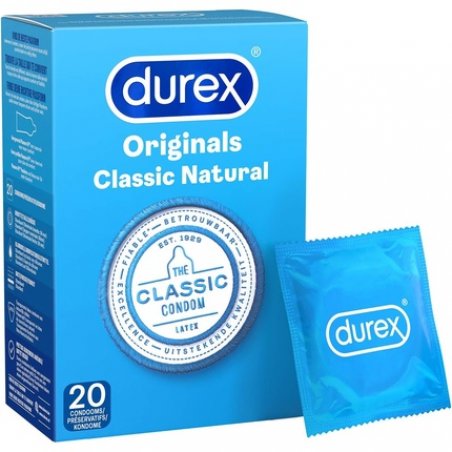 Durex Classic Natural Condoms 20