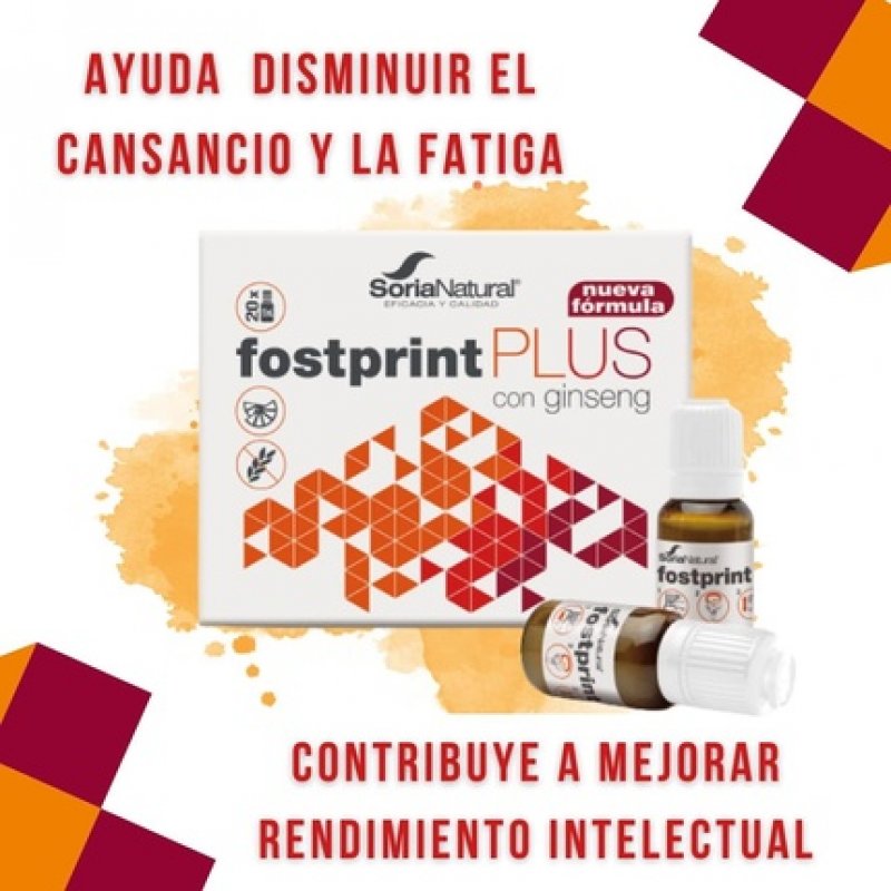 Soria Natural Fostprint Plus with Ginseng Tired and Memory Vitamins
