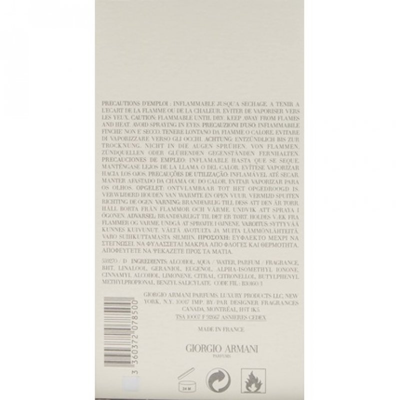 GIORGIO ARMANI Aqua Di Gio for Men Eau de Toilette Spray 6.7 Ounce Fresh 6.76 Fl Oz