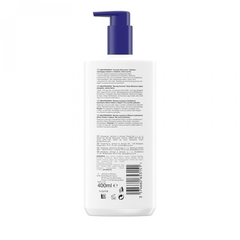 Neutrogena with oil deep moisturizing body lotion dry skin 400 ml