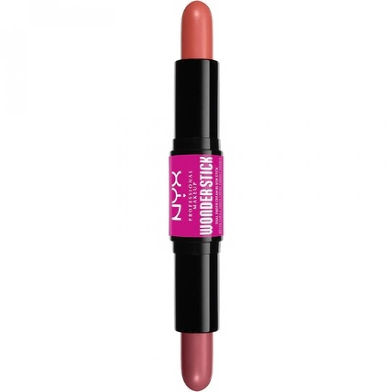 NYX Professional Makeup Blush with Hyaluronic Acid Blendable Texture Vegan Wonder Stick Honey Orange and Rose 02 Honey