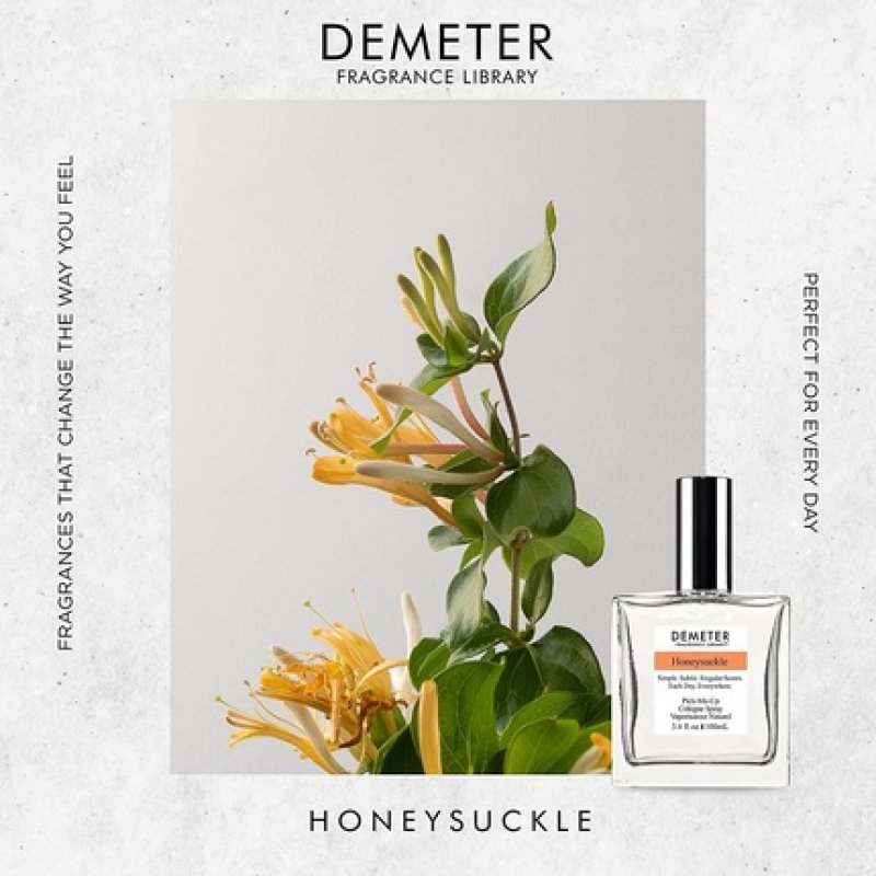 Demeter Fragrance Library Honeysuckle Cologne Spray 3.4 Oz - Perfume for Men and Women