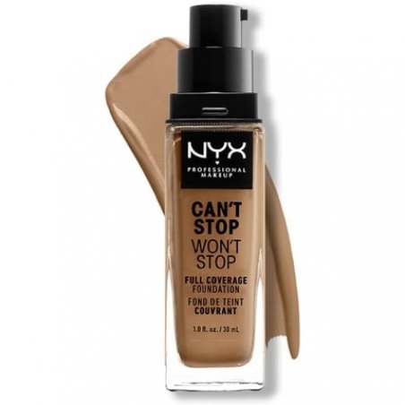 NYX Professional Makeup Can't Stop Won't Stop Full Coverage Foundation Vegan Formula Matte Finish Caramel 15