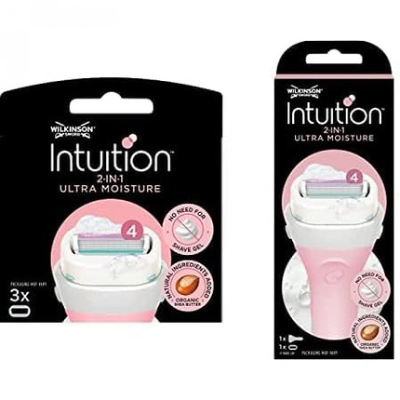Wilkinson Sword Intuition Ultra Moisture For Women Razor Handle 4 Blade