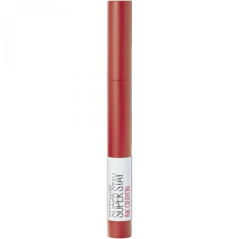 Maybelline Superstay Matte Ink Crayon Longlasting Orange Red Lipstick with Precision Applicator 1 Count