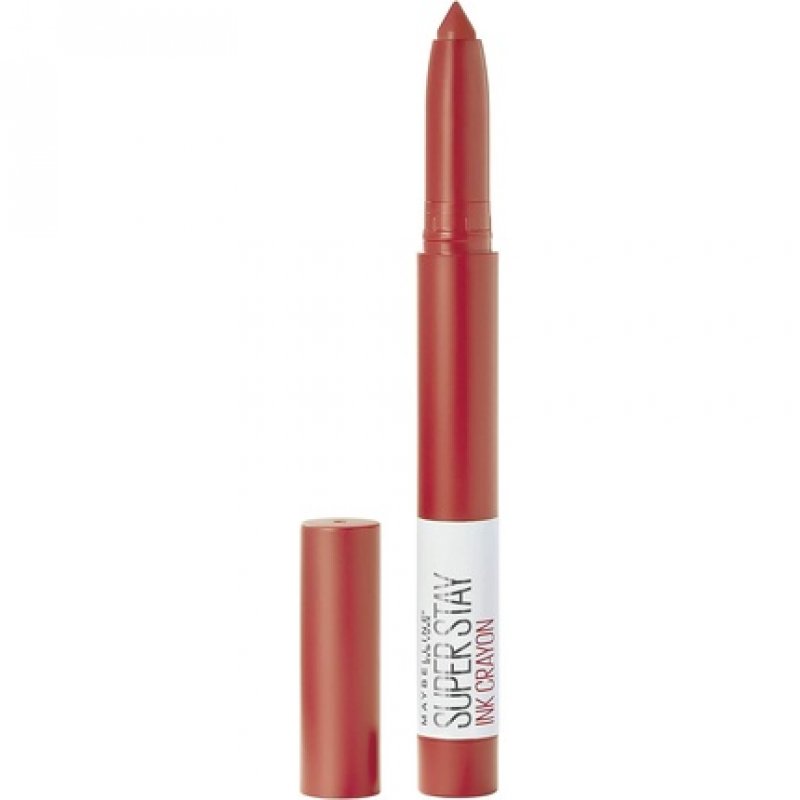 Maybelline Superstay Matte Ink Crayon Longlasting Orange Red Lipstick with Precision Applicator 1 Count