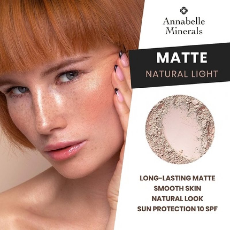 Annabelle Minerals Matte Mineral Foundation with SPF 10 Natural Light 10g
