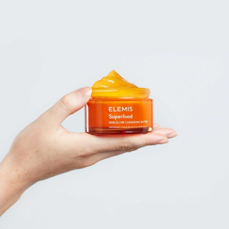 Elemis Superfood Aha Glow Cleansing Butter Crème nettoyante 90 g Femmes