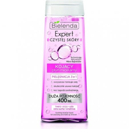 BIELENDA EXPERT Soothing Micellar Makeup Remover for Eyes and Lips 3in1 400ml