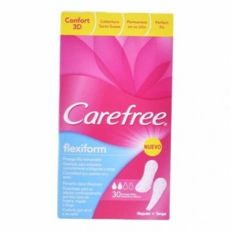 Flexible Pantyliner Flexiform Carefree Carefree 30 Pieces - Pack of 30