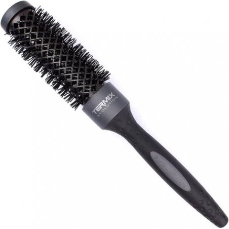 Termix Evolution Plus Hairbrush for Thick Hair with Ionized Bristles Black 28mm