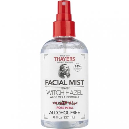 Mild Hamamelis Rose Facial Toner Spray with Organic Aloe Vera 237ml