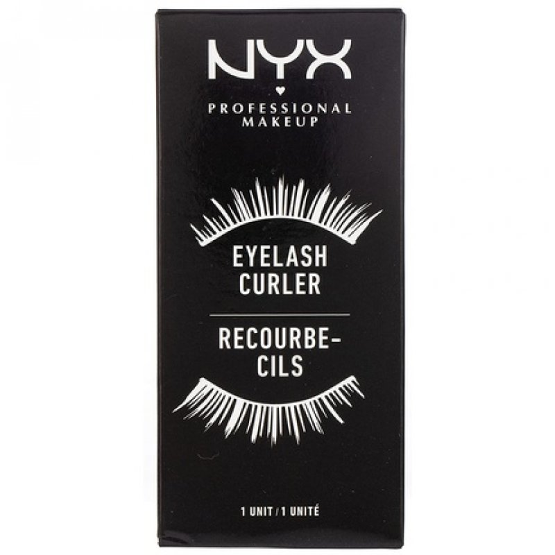 NYX Professional Makeup Eyelash Curler with Silicone Pad for Gentle and Voluminous Curls with Replacement Rubber