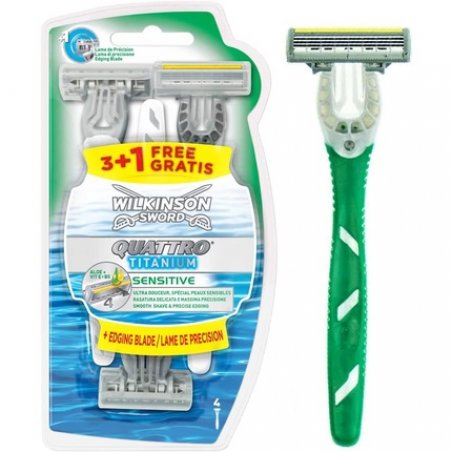 Wilkinson Sword Quattro Titanium Sensitive Disposable Razor