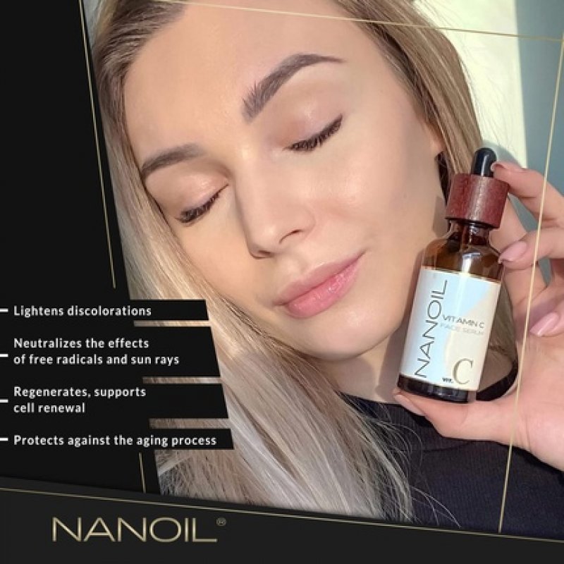 Nanoil Vitamin C Face Serum 50ml - Brightening Illuminating Rejuvenating