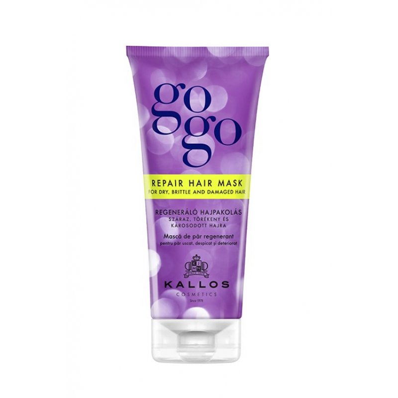 Kallos GOGO Regenerating Hair Mask for Dry, Brittle, and Damaged Hair 200ml