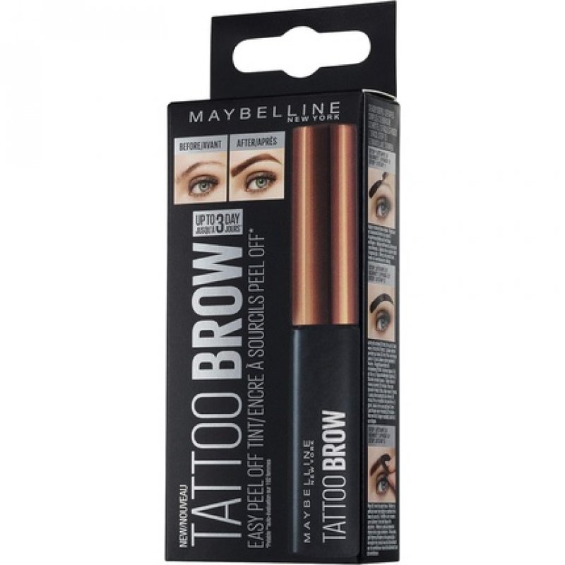 Maybelline New York Tattoo Brow Peel Off Eyebrow Gel Tint Semi-Permanent Colour Waterproof Lasts up to 3 Days Light