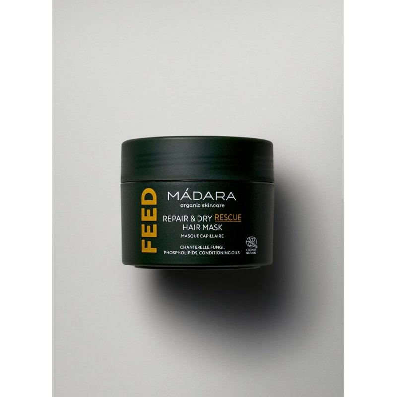 MÁDARA Cosmetics Feed Repair & Dry Rescue Hair Mask 180ml masque pour cheveux Femmes