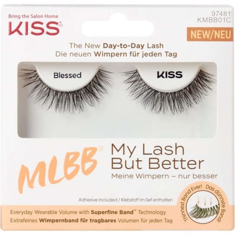 KISS My Lash But Better Collection False Eyelashes with Flexible Band and Glue