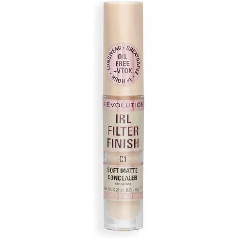 Makeup Revolution IRL Filter Finish Concealer Medium to Full Coverage C1 6g