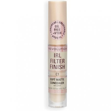 Makeup Revolution IRL Filter Finish Concealer Medium to Full Coverage C1 6g
