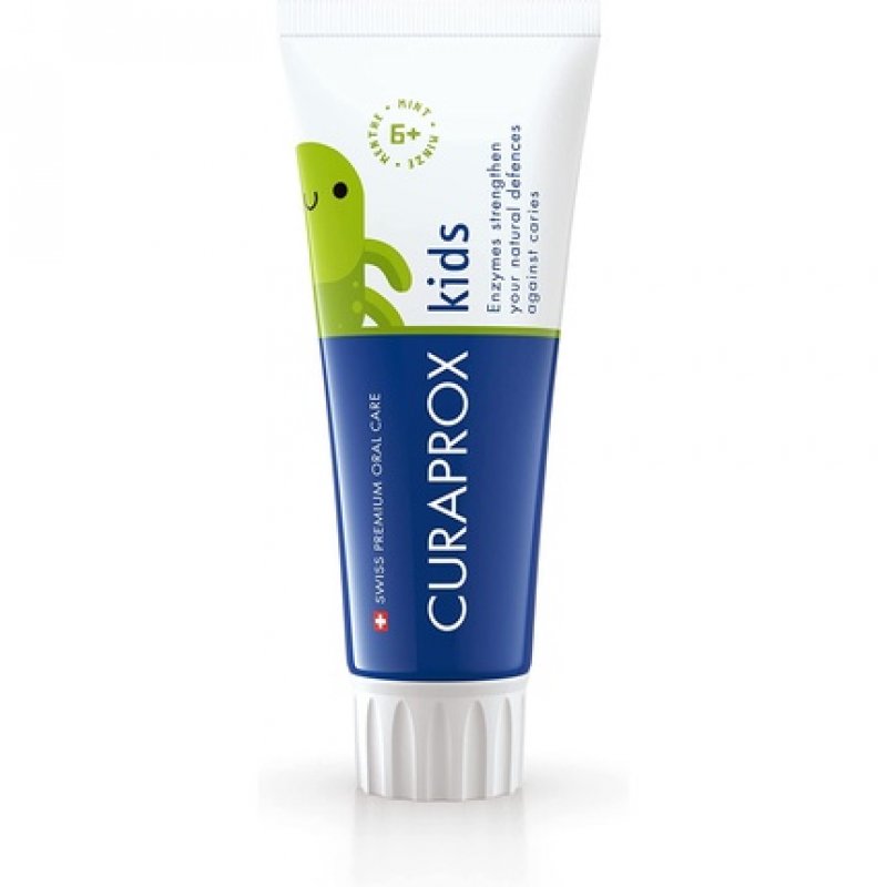 Curaprox Kids Mint Toothpaste for Children 6 with Mild Mint Flavor 60ml
