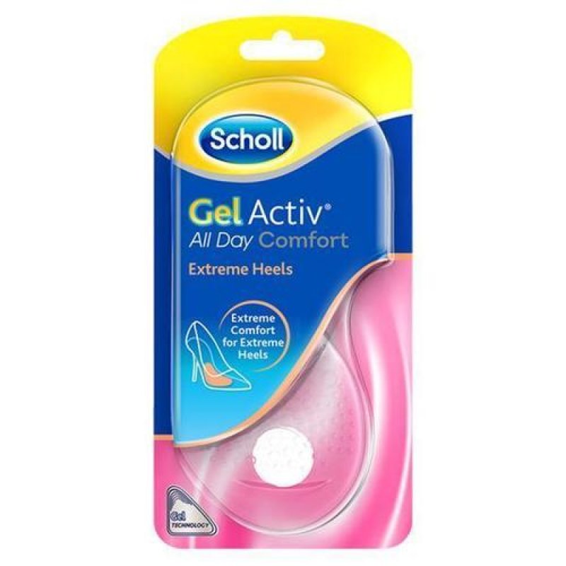 Scholl Gel Activ Extreme Heels Insoles 1Pair Fits Shoe Size 35-40.5