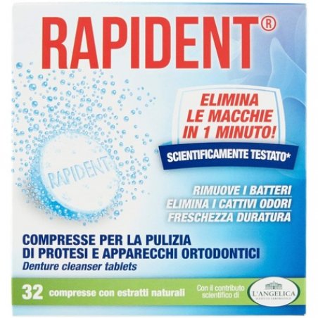 Rapident Implant and Prosthesis Cleaning Tablets 32 Tablets
